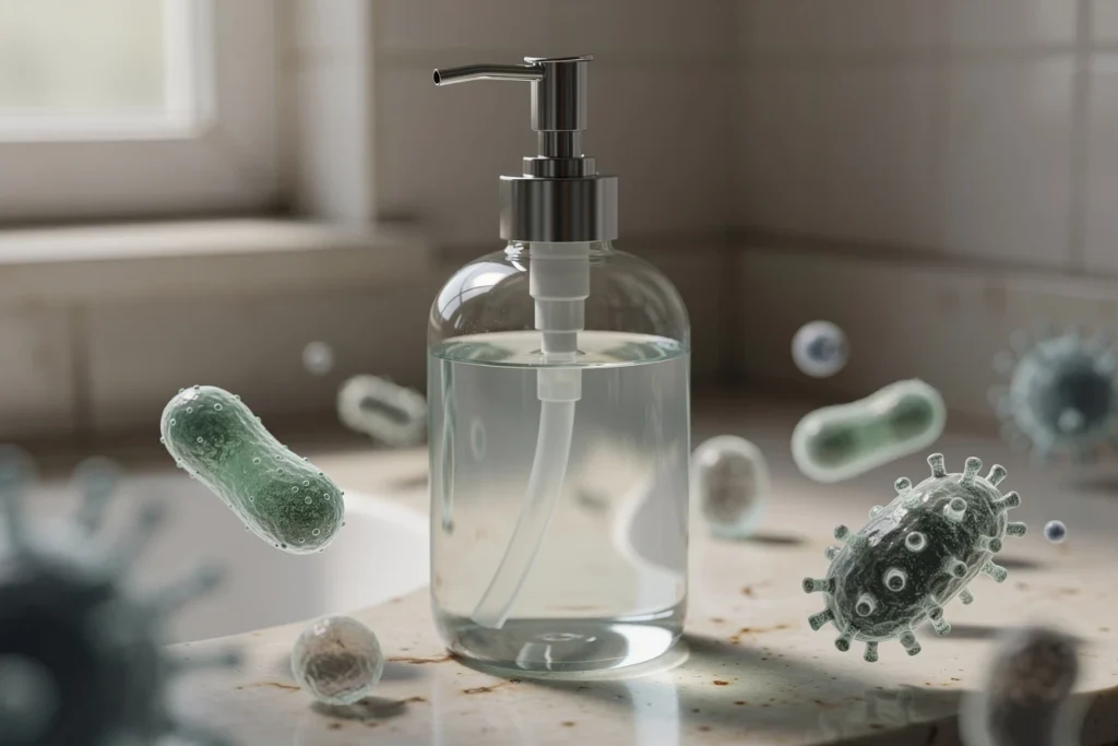 Distributeur de savon et bactéries en 2026 : mythe ou vrai risque pour l’hygiène
