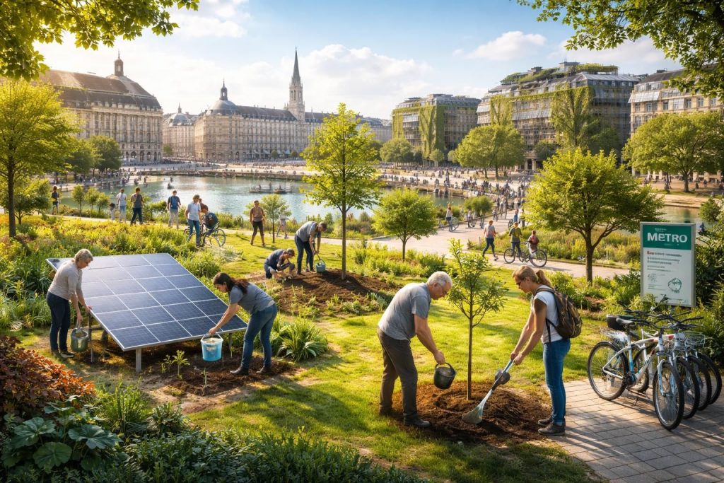 Financer transition écologique Bordeaux avec subventions métropole et investissements verts citoyens engagés