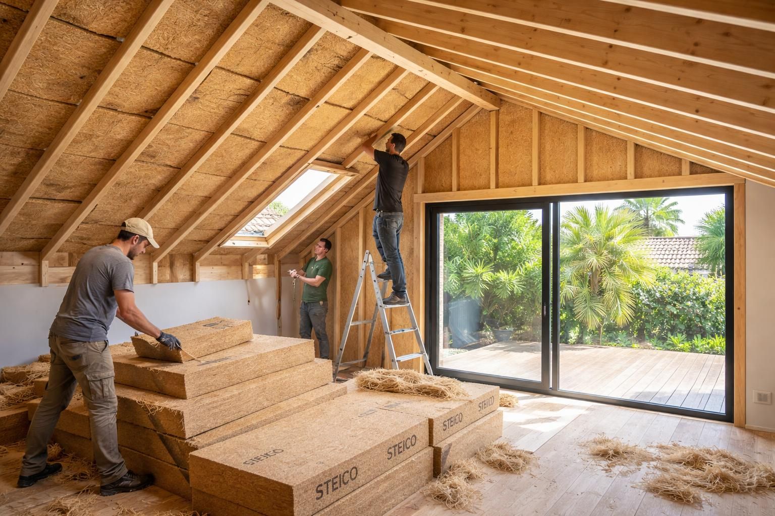 améliorez le confort et l'efficacité énergétique de votre logement à bordeaux grâce à l'isolation en laine de bois steico et à la ventilation double flux aldes. solutions écologiques et performantes pour un habitat sain.