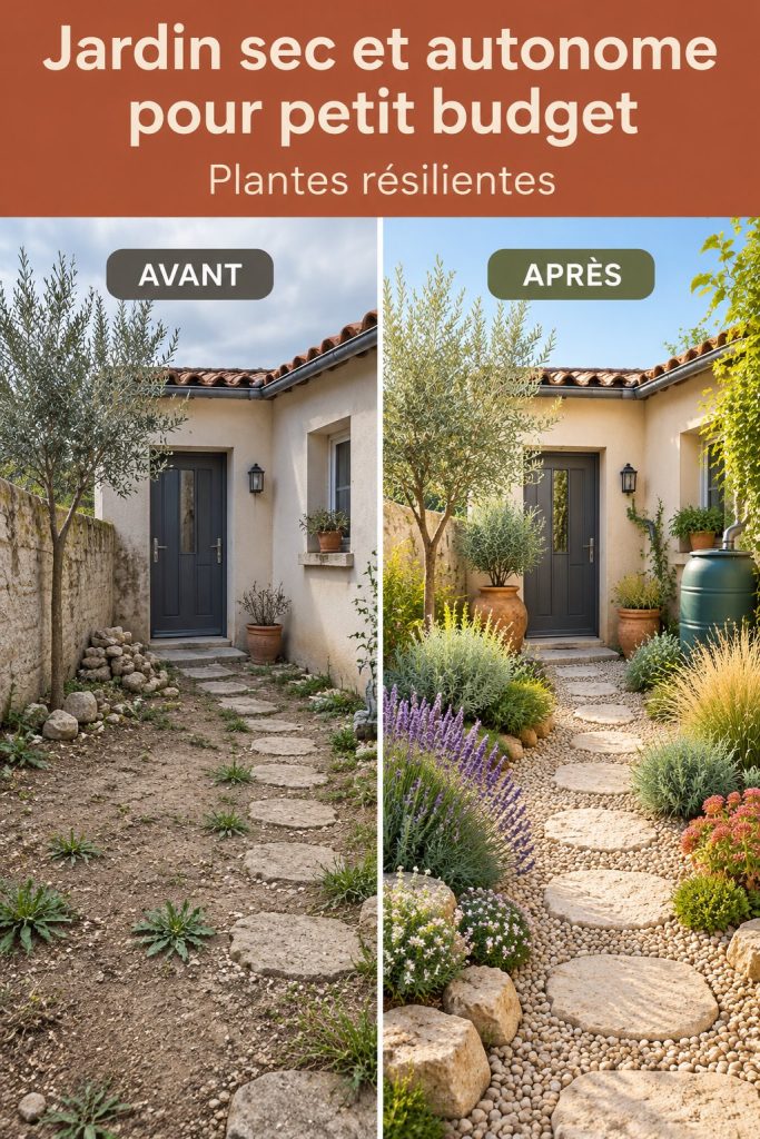 Jardin sec et autonome : un projet à petit budget